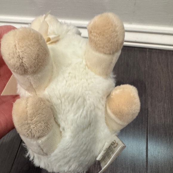 Bearington Baby Plush Rattle Stuffed Lamb Toy - Cream and Tan Baby Infant - Picture 4 of 6